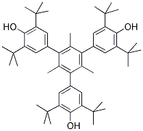 2,4,6-TRIS(3,5-DI-TERT-BUTYL-4-HYDROXYPHENYL)MESITYLENE 结构式