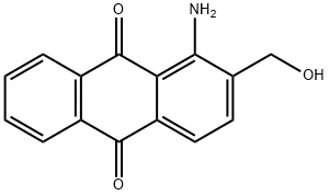 1-AMINO-2-HYDROXYMETHYLANTRAQUINONE 结构式