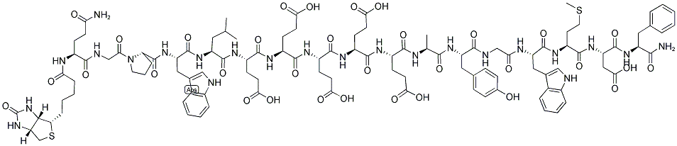 BIOTINYL-(GLN1)-GASTRIN I (HUMAN) 结构式