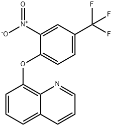 2-NITRO-1-(8-QUINOLYLOXY)-4-(TRIFLUOROMETHYL)BENZENE 结构式