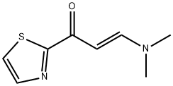 (E)-3-(二甲氨基)-1-(噻唑-2-基)丙-2-烯-1-酮 结构式