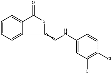 3-[(3,4-DICHLOROANILINO)METHYLENE]-2-BENZOTHIOPHEN-1(3H)-ONE 结构式