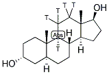 Androstane-3alpha,17beta-diol, 5alpha-[9,11-3H(N)]- 结构式