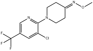 1-[3-CHLORO-5-(TRIFLUOROMETHYL)-2-PYRIDINYL]TETRAHYDRO-4(1H)-PYRIDINONE O-METHYLOXIME 结构式