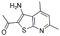 1-(3-AMINO-4,6-DIMETHYLTHIENO[2,3-B]PYRIDIN-2-YL)ETHANONE 结构式