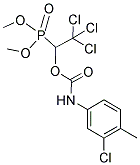 DIMETHYL (2,2,2-TRICHLORO-1-([(3-CHLORO-4-METHYLANILINO)CARBONYL]OXY)ETHYL)PHOSPHONATE 结构式