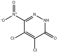 4,5-二氯-6-硝基-3-哒嗪酮 结构式
