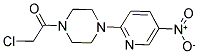 2-CHLORO-1-[4-(5-NITRO-2-PYRIDYL)PIPERAZINO]ETHAN-1-ONE 结构式