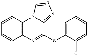 2-CHLOROPHENYL [1,2,4]TRIAZOLO[4,3-A]QUINOXALIN-4-YL SULFIDE 结构式