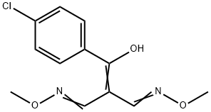 2-[(4-CHLOROPHENYL)(HYDROXY)METHYLENE]MALONALDEHYDE BIS(O-METHYLOXIME) 结构式