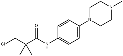 3-CHLORO-2,2-DIMETHYL-N-[4-(4-METHYLPIPERAZINO)PHENYL]PROPANAMIDE 结构式