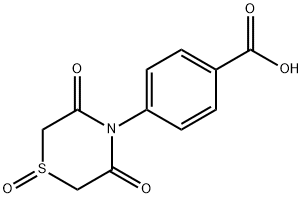 4-(1,3,5-TRIOXO-1LAMBDA4,4-THIAZINAN-4-YL)BENZENECARBOXYLIC ACID 结构式