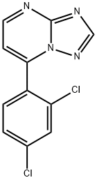 7-(2,4-DICHLOROPHENYL)[1,2,4]TRIAZOLO[1,5-A]PYRIMIDINE 结构式