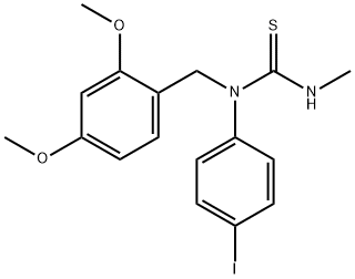 N-(2,4-DIMETHOXYBENZYL)-N-(4-IODOPHENYL)-N'-METHYLTHIOUREA 结构式