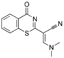 3-(DIMETHYLAMINO)-2-(4-OXO-4H-1,3-BENZOTHIAZIN-2-YL)ACRYLONITRILE 结构式