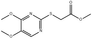 METHYL 2-[(4,5-DIMETHOXY-2-PYRIMIDINYL)SULFANYL]ACETATE 结构式