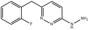 3-(2-FLUOROBENZYL)-6-HYDRAZINOPYRIDAZINE 结构式