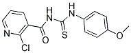 N-[(2-CHLORO-3-PYRIDYL)CARBONYL]-N'-(4-METHOXYPHENYL)THIOUREA 结构式