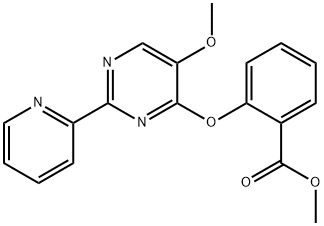 METHYL 2-([5-METHOXY-2-(2-PYRIDINYL)-4-PYRIMIDINYL]OXY)BENZENECARBOXYLATE 结构式