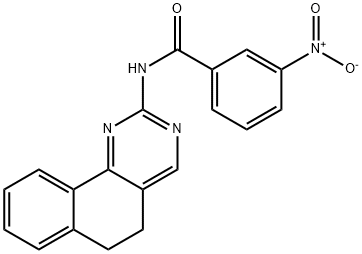 N-(5,6-DIHYDROBENZO[H]QUINAZOLIN-2-YL)-3-NITROBENZENECARBOXAMIDE 结构式