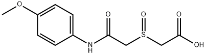 2-([2-(4-METHOXYANILINO)-2-OXOETHYL]SULFINYL)ACETIC ACID 结构式