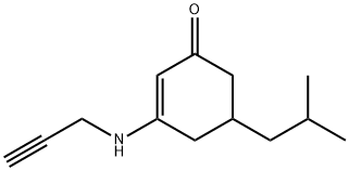 5-(2-METHYLPROPYL)-3-(PROP-2-YNYLAMINO)CYCLOHEX-2-EN-1-ONE 结构式