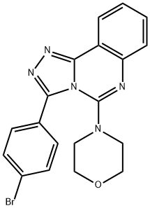 3-(4-Bromophenyl)-5-morpholino[1,2,4]triazolo[4,3-c]quinazoline 结构式