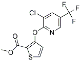 METHYL 3-([3-CHLORO-5-(TRIFLUOROMETHYL)-2-PYRIDINYL]OXY)-2-THIOPHENECARBOXYLATE 结构式