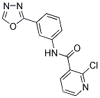 N3-[3-(1,3,4-oxadiazol-2-yl)phenyl]-2-chloronicotinamide 结构式