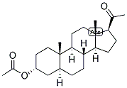 5-ALPHA-PREGNAN-3-ALPHA-OL-20-ONE ACETATE 结构式