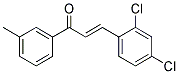 3-(2,4-DICHLOROPHENYL)-1-(3-METHYLPHENYL)PROP-2-EN-1-ONE 结构式