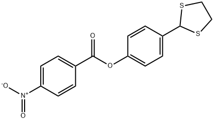 4-(1,3-DITHIOLAN-2-YL)PHENYL 4-NITROBENZENECARBOXYLATE 结构式