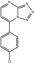 7-(4-CHLOROPHENYL)[1,2,3,4]TETRAAZOLO[1,5-A]PYRIMIDINE 结构式