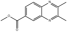 2,3-二甲基喹喔啉-6-羧酸甲酯 结构式