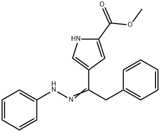 METHYL 4-(2,2-DIPHENYLETHANEHYDRAZONOYL)-1H-PYRROLE-2-CARBOXYLATE 结构式