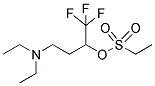 3-(DIETHYLAMINO)-1-(TRIFLUOROMETHYL)PROPYL ETHANE-1-SULFONATE 结构式