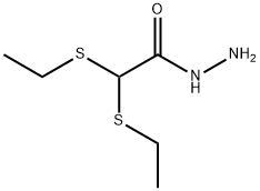 2,2-Bis(ethylsulfanyl)acetohydrazide 结构式