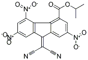 ISOPROPYL 9-(DICYANOMETHYLIDENE)-2,5,7-TRINITRO-9H-FLUORENE-4-CARBOXYLATE 结构式