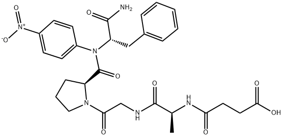 SUC-ALA-GLY-PRO-PHE-PNA 结构式