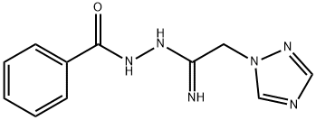 N'-[2-(1H-1,2,4-TRIAZOL-1-YL)ETHANIMIDOYL]BENZENECARBOHYDRAZIDE 结构式