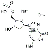 2'-DEOXYGUANOSINE 5'-MONOPHOSPHATE SODIUM SALT HYDRATE 结构式