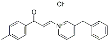 3-(3-BENZYLPYRIDINIUM-1-YL)-1-(4-METHYLPHENYL)PROP-2-EN-1-ONE CHLORIDE 结构式