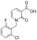 1-(2-CHLORO-6-FLUORO-BENZYL)-2-OXO-1,2-DIHYDRO-PYRIDINE-3-CARBOXYLIC ACID 结构式