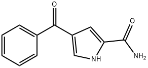 4-苯甲酰基-1H-吡咯-2-甲酰胺 结构式