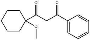 1-(1-METHOXY-CYCLOHEXYL)-3-PHENYL-PROPANE-1,3-DIONE 结构式