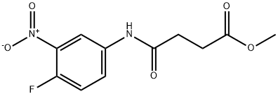 METHYL 4-(4-FLUORO-3-NITROANILINO)-4-OXOBUTANOATE 结构式