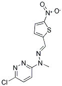 5-NITROTHIOPHENE-2-CARBOXALDEHYDE 2-(6-CHLOROPYRIDAZIN-3-YL)-2-METHYLHYDRAZONE 结构式
