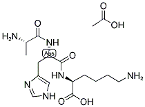 H-ALA-HIS-LYS-OH ACETATE SALT 结构式