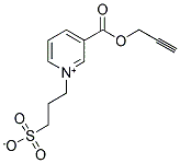 3-(3-[(PROP-2-YNYLOXY)CARBONYL]PYRIDINIUM-1-YL)PROPANE-1-SULFONATE 结构式