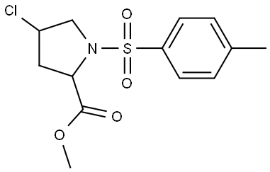 Methyl 4-chloro-1-[(4-methylphenyl)sulfonyl]-2-pyrrolidinecarboxylate 结构式